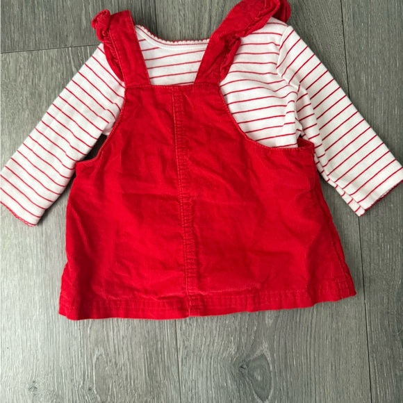 Red Corduroy Santa Dress - Picture 4 of 4